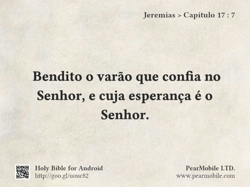 Jeremias, Capítulo 17:7